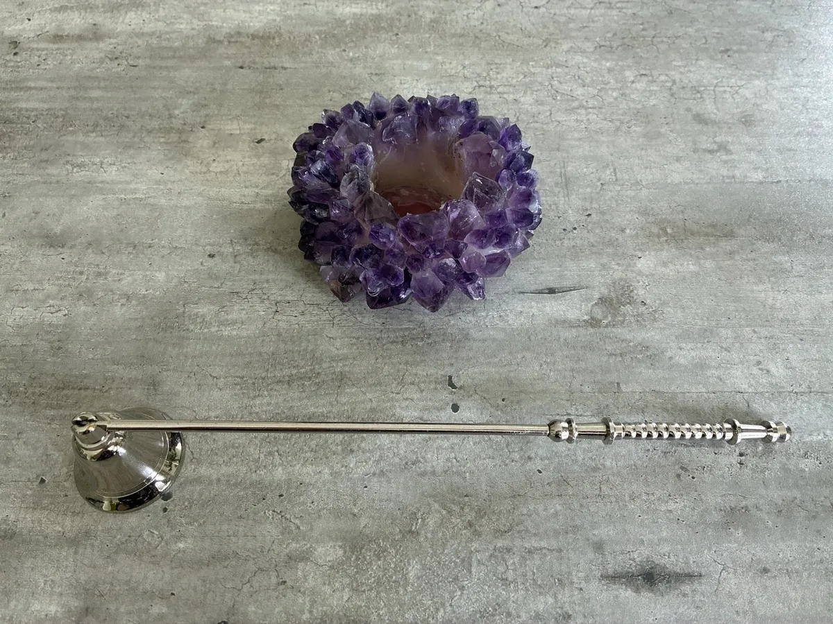 Amethyst tealight holder - Image 2
