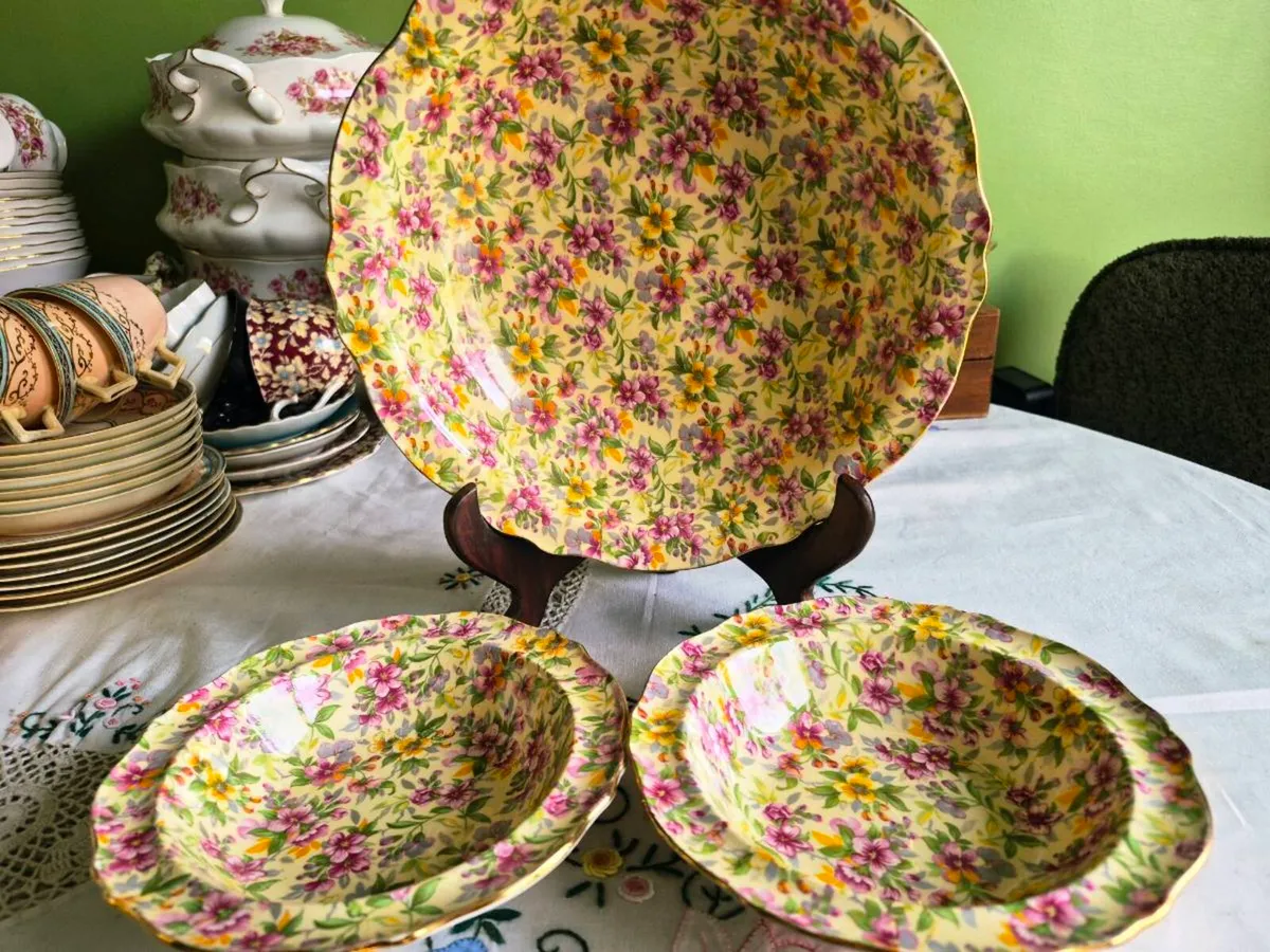1953 Winton chintz fruit set - Image 1