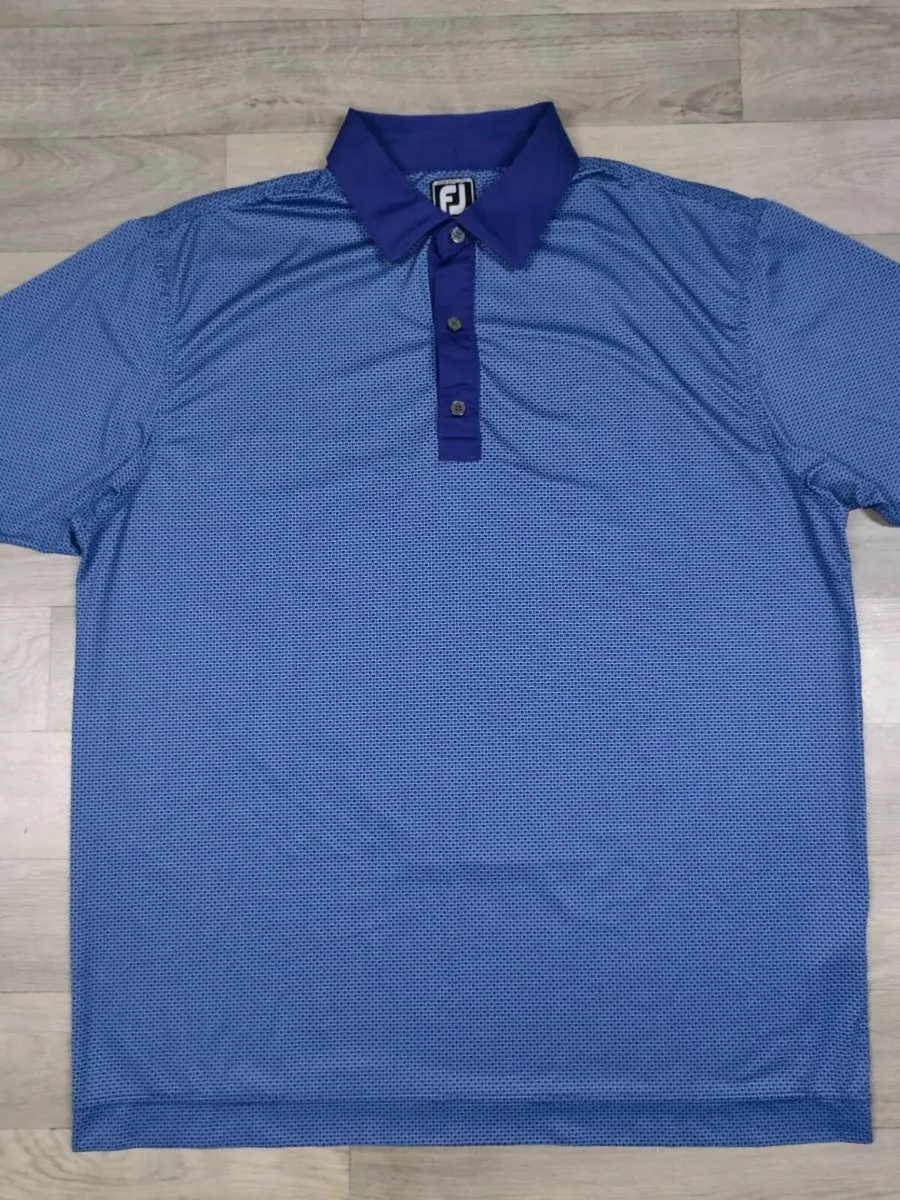 FootJoy FJ Patterned Golf Polo Shirt Mens XXL - Image 2