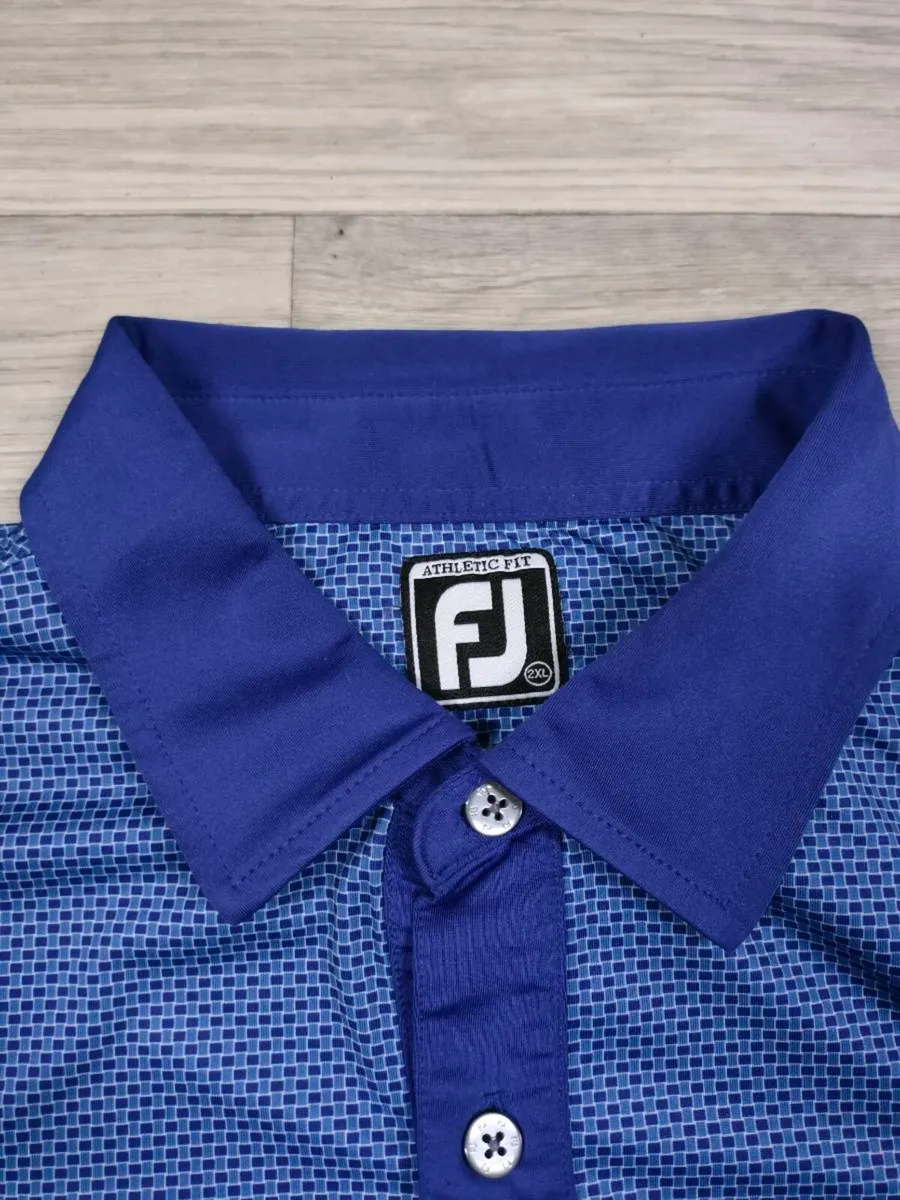 FootJoy FJ Patterned Golf Polo Shirt Mens XXL - Image 3