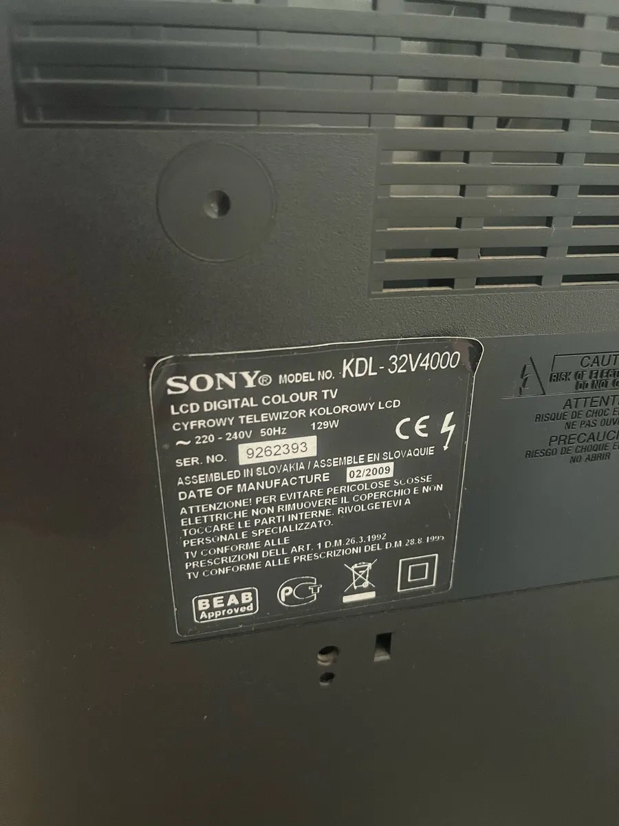 32” Sony TV - Image 3