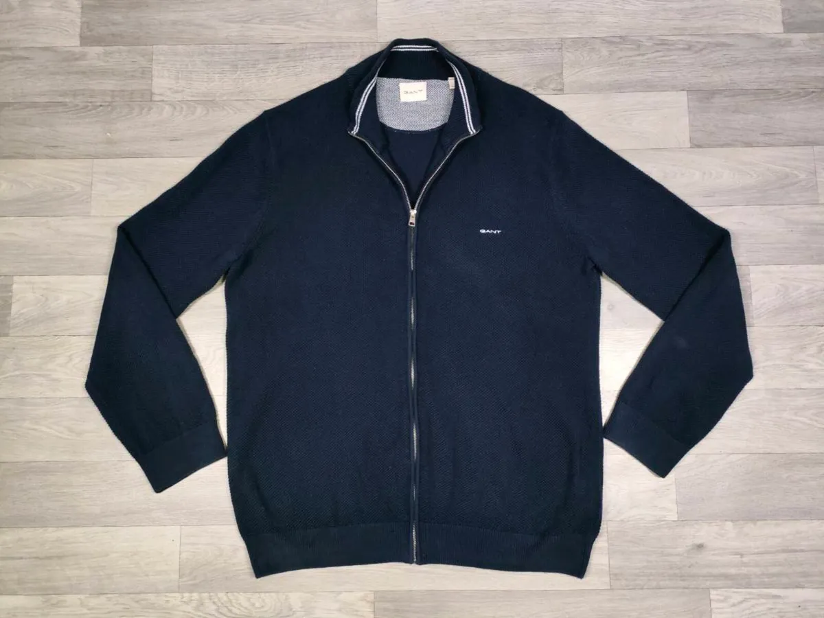 Gant Full Zip Cotton Cardigan Mens XXL - Image 1