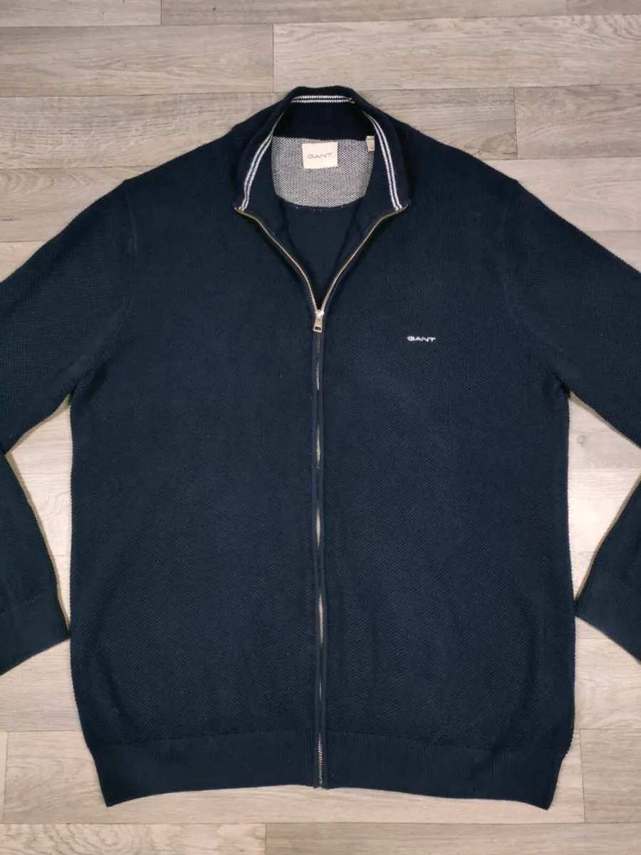 Gant Full Zip Cotton Cardigan Mens XXL - Image 2
