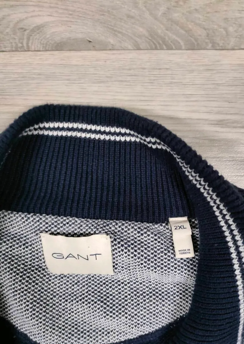Gant Full Zip Cotton Cardigan Mens XXL - Image 4