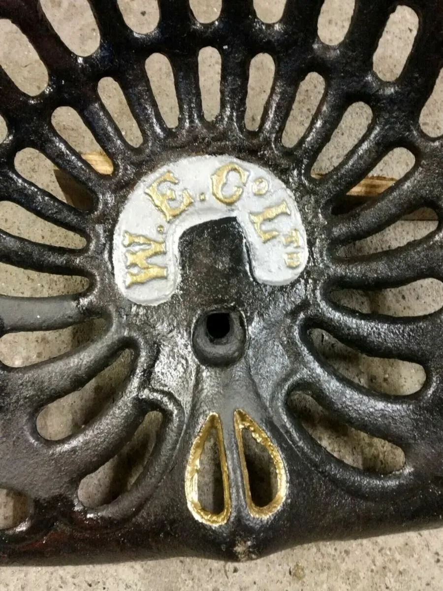 Antique cast seat by W.E &Co Ltd - Image 2