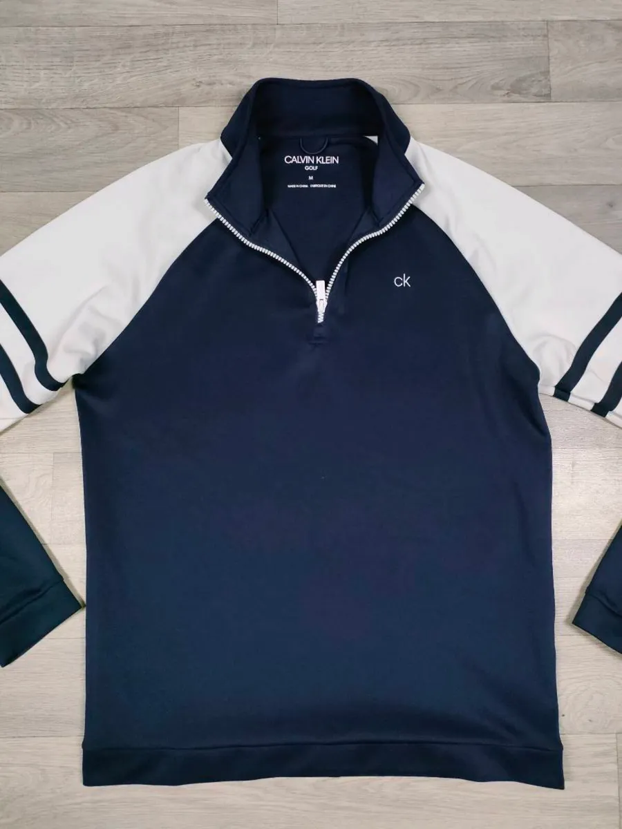 CK Calvin Klein Golf Half Zip Golf Jumper Mens M - Image 2