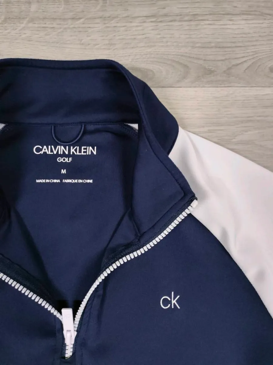 CK Calvin Klein Golf Half Zip Golf Jumper Mens M - Image 3