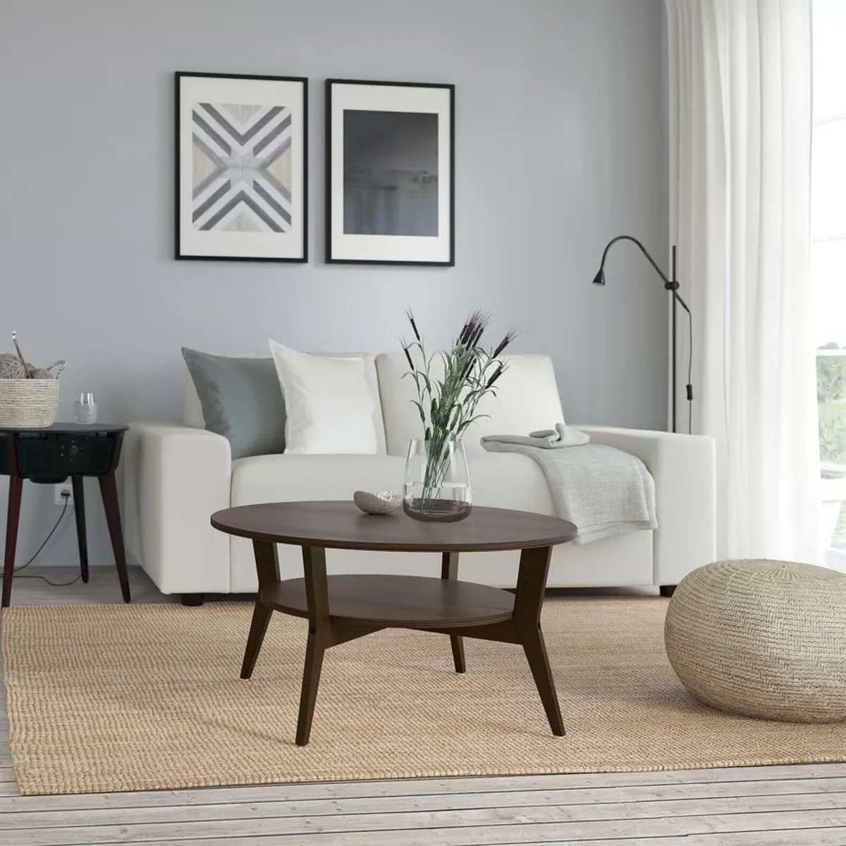 IKEA JAKOBSFORS Coffee Table – Dark Brown Oak - Image 1