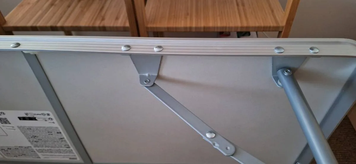 Quechua Folding Camping Table 80 × 60 cm Like New - Image 3