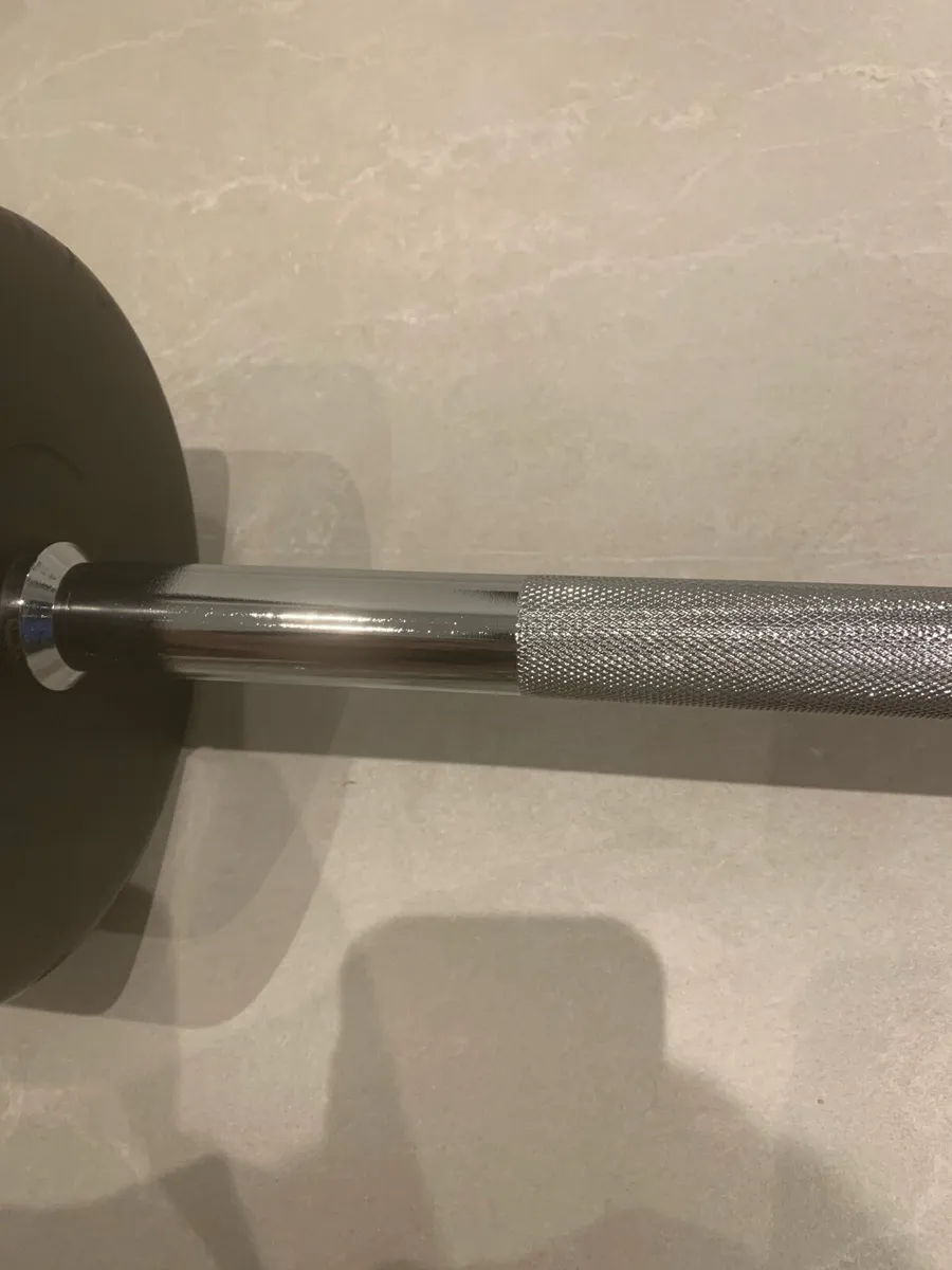 Barbell 35kg Fixed Rubber Dumbbell - Image 4