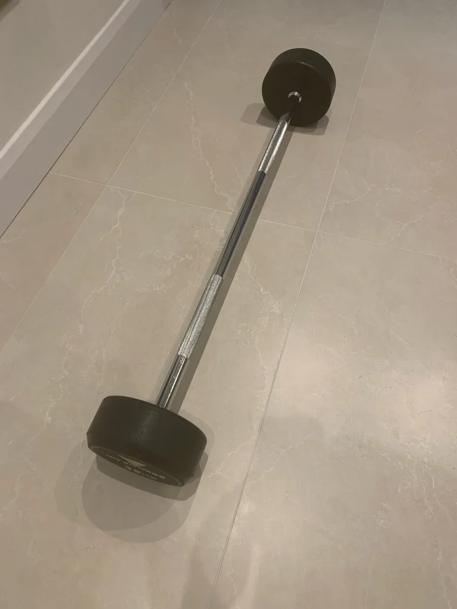 Barbell 35kg Fixed Rubber Dumbbell - Image 2