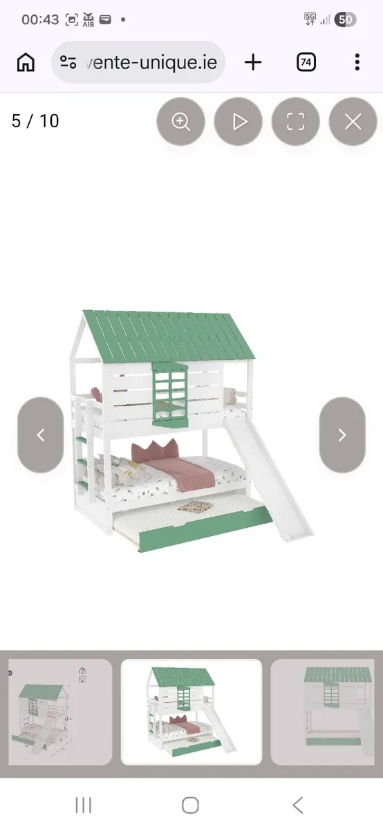 Brand new kids bunk bed with trundle bed - Image 2