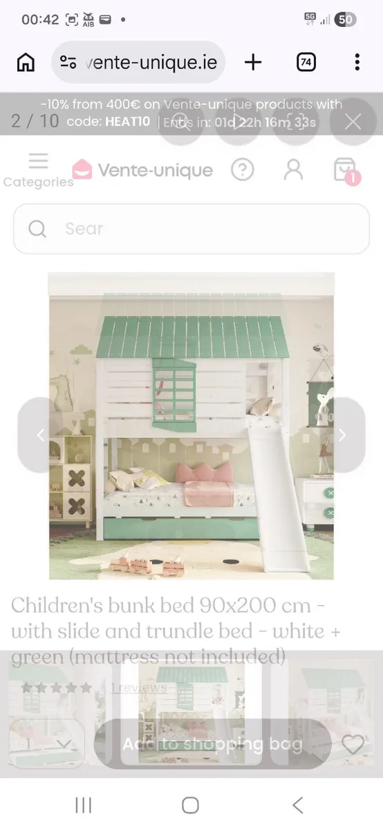 Brand new kids bunk bed with trundle bed - Image 3