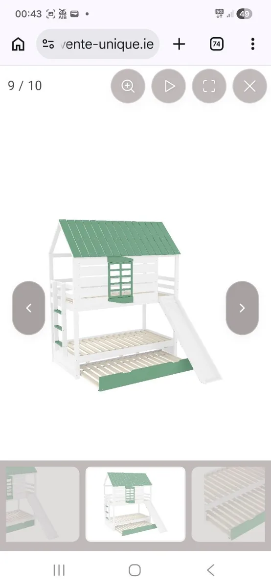 Brand new kids bunk bed with trundle bed - Image 1