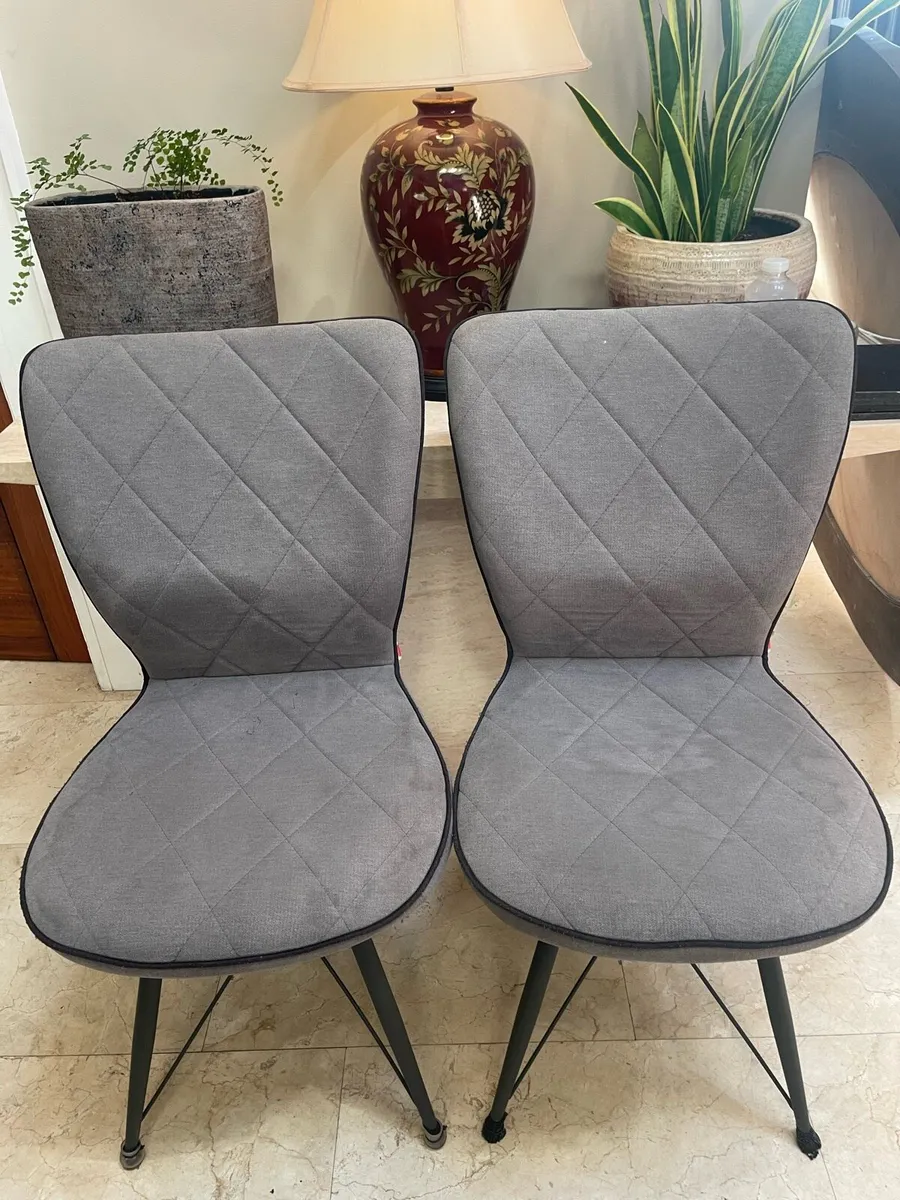 2 x Very Classy Sturdy Kitchen Dining Chairs - Image 1