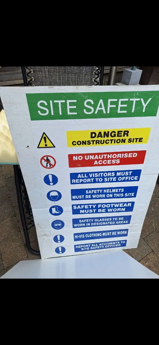 Cardboard site safety signs - Image 4