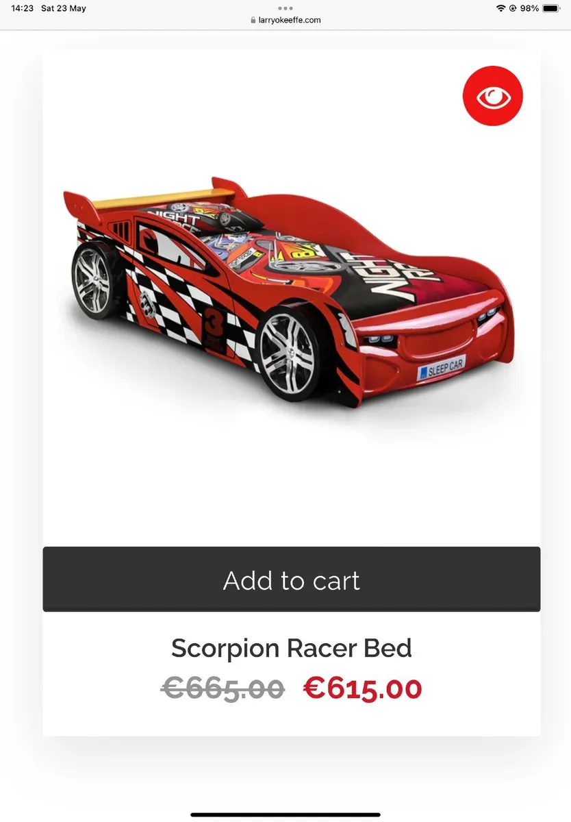 Boys car bed - Image 3