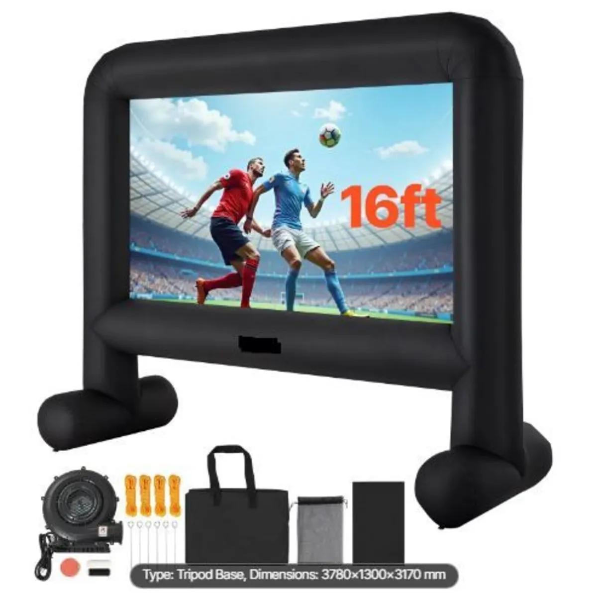 16 ft Inflatable Movie Screen, 600D Washable - Image 4