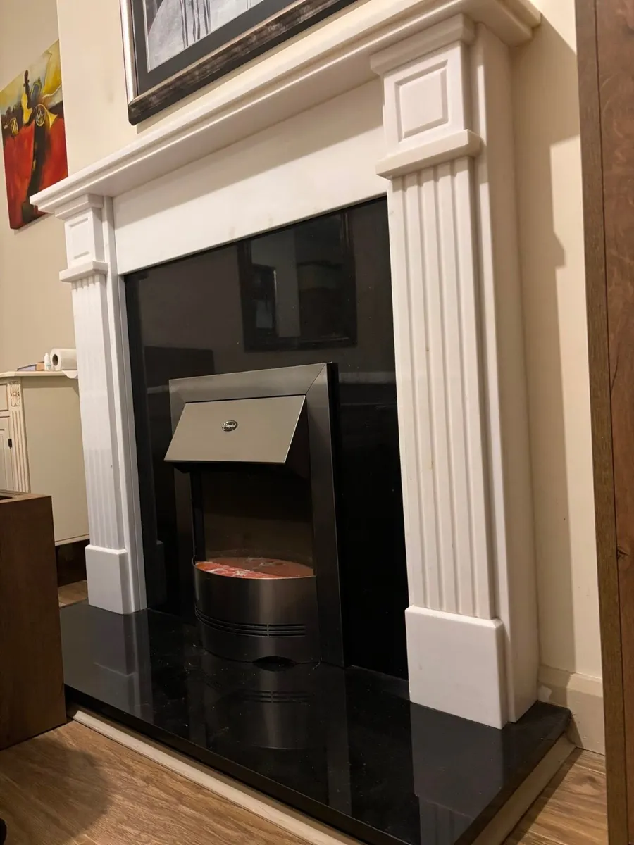 Electric Fireplace + Mantle Piece - Image 2