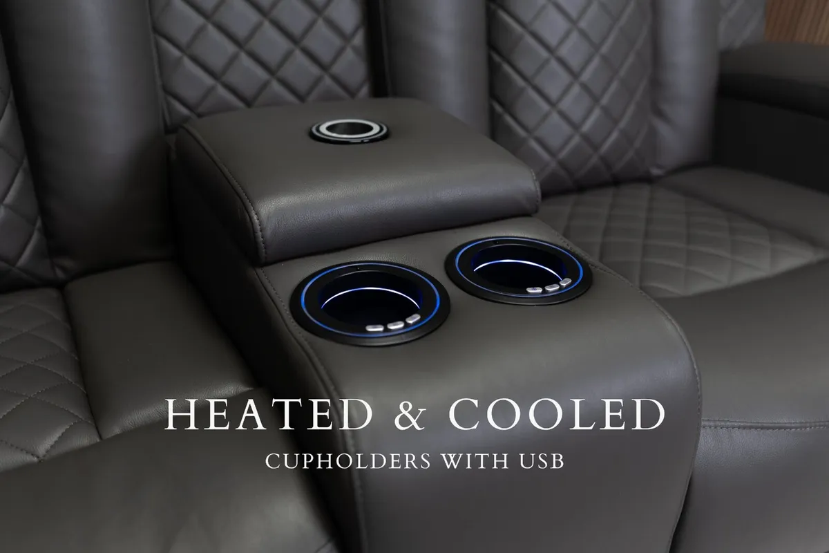 2 Seater Ashbyrne Electric Leather Recliner Sofa - Image 3