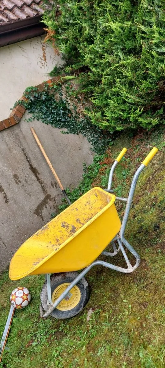 Wheel Barrow and shovel