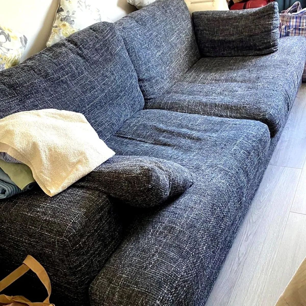 €500 | Grey Sofa Suite + Sofa Bed + Armchair - Image 2