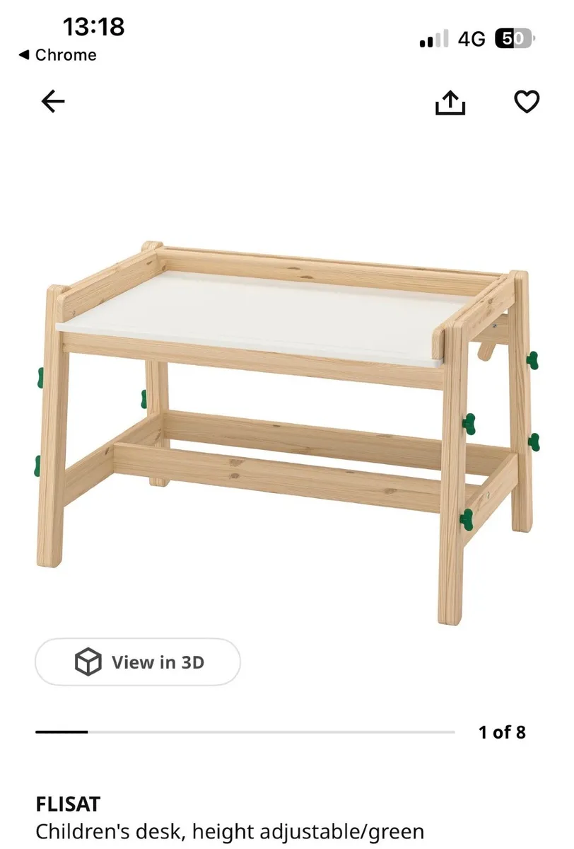 IKEA child’s desk adjustable - Image 1