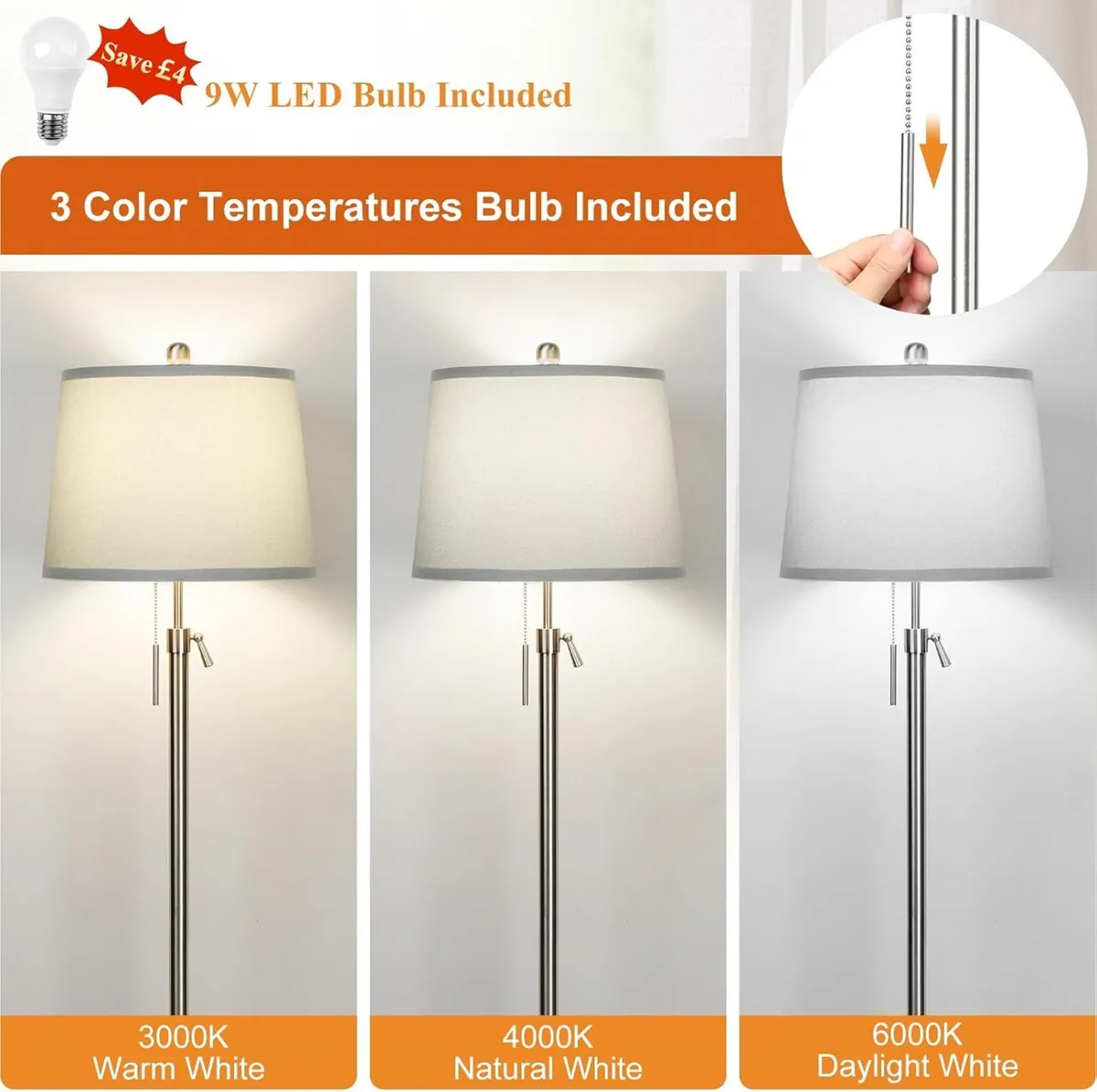 Floor Lamp Modern Lamps for Living Room - Image 3