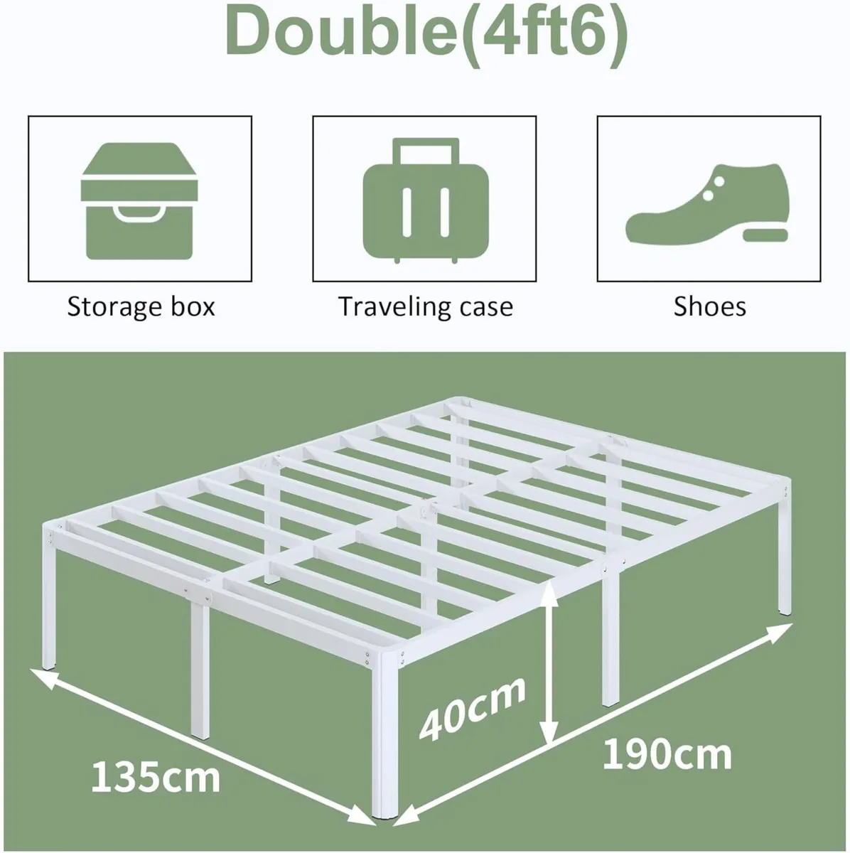 6 Bed Frame High with Rounded - Image 2