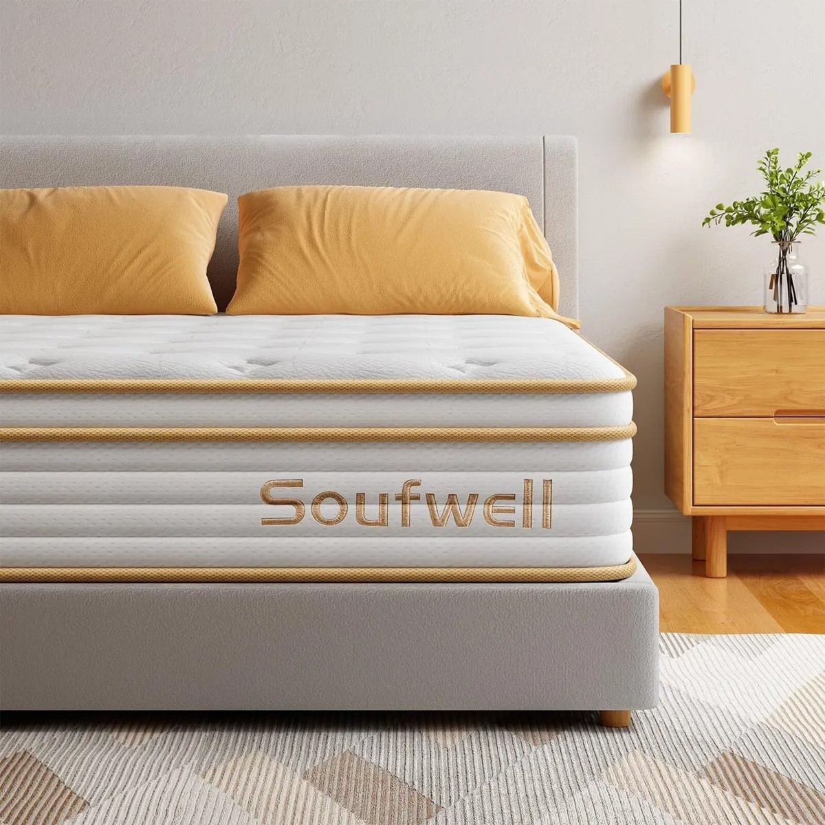 Mattress Hybrid with Memory Foam Pocket Springs - Image 1