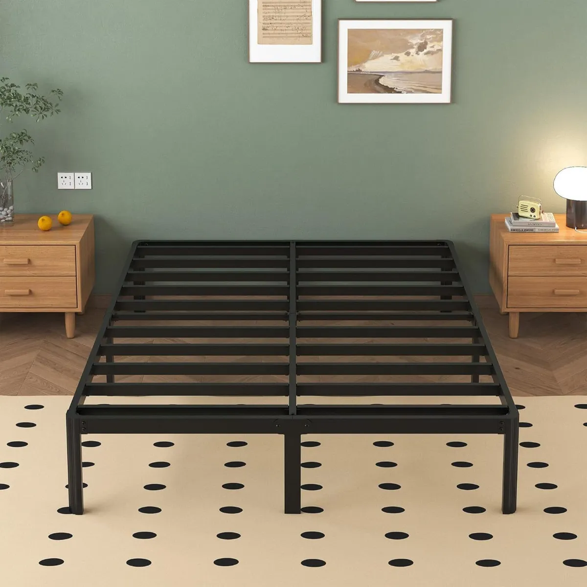 High Bed Frame with Rounded Corners - Image 3