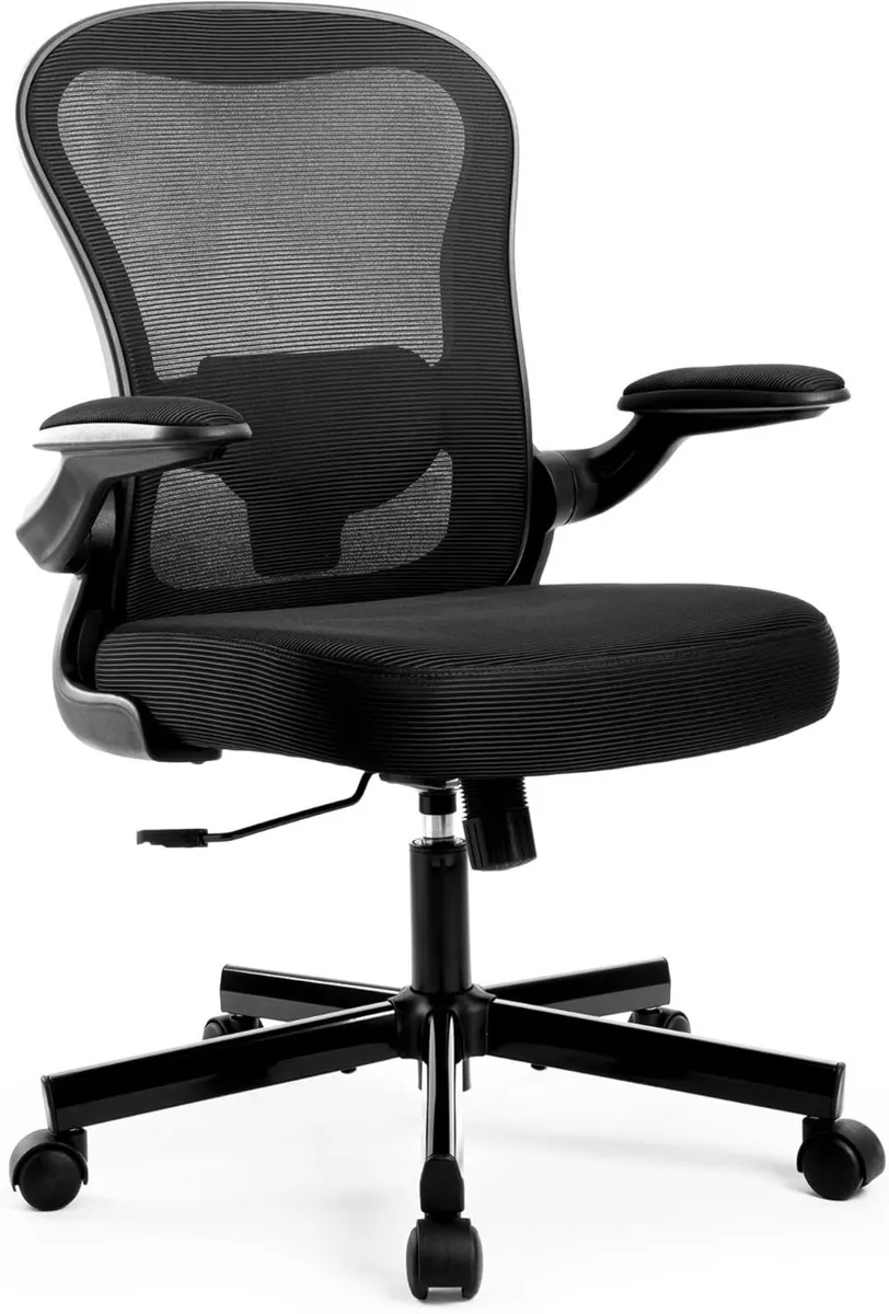 Office Chair Ergonomic Desk with Flip-Up Armrest - Image 1