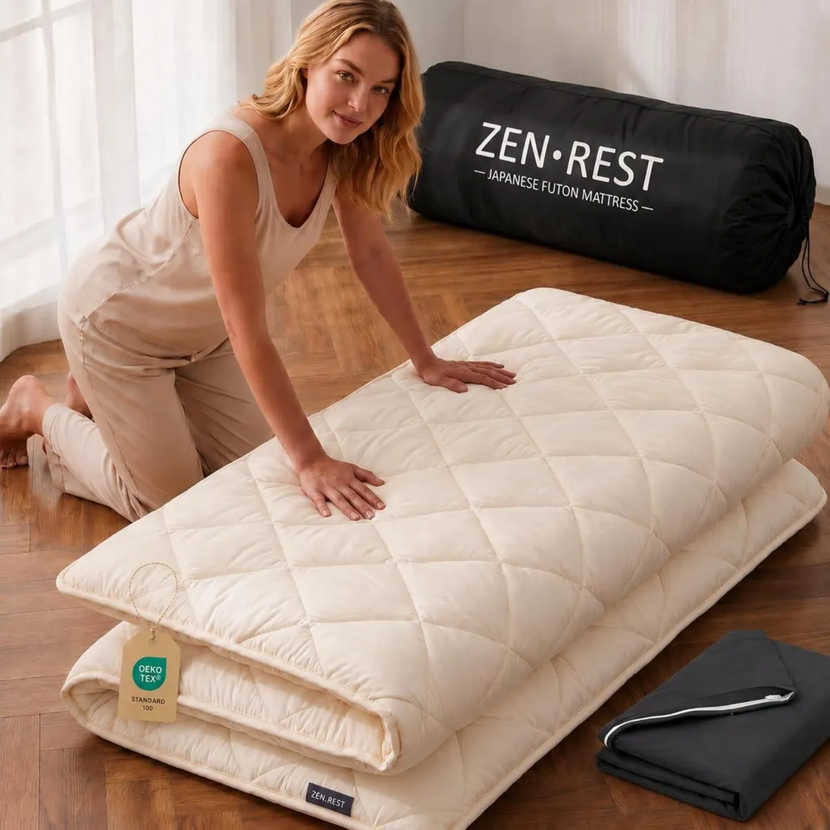7 Layer Memory Foam Japanese Futon Mattress - Image 1