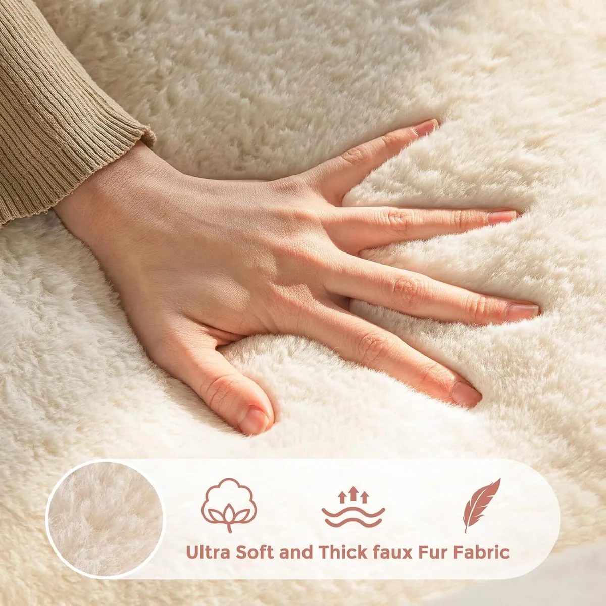 Floral Shaped Bean Bag Sofa Includes Filling Faux - Image 4