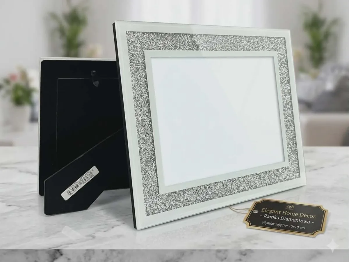Elegant Diamond Frame Mirrored Glow - Image 2
