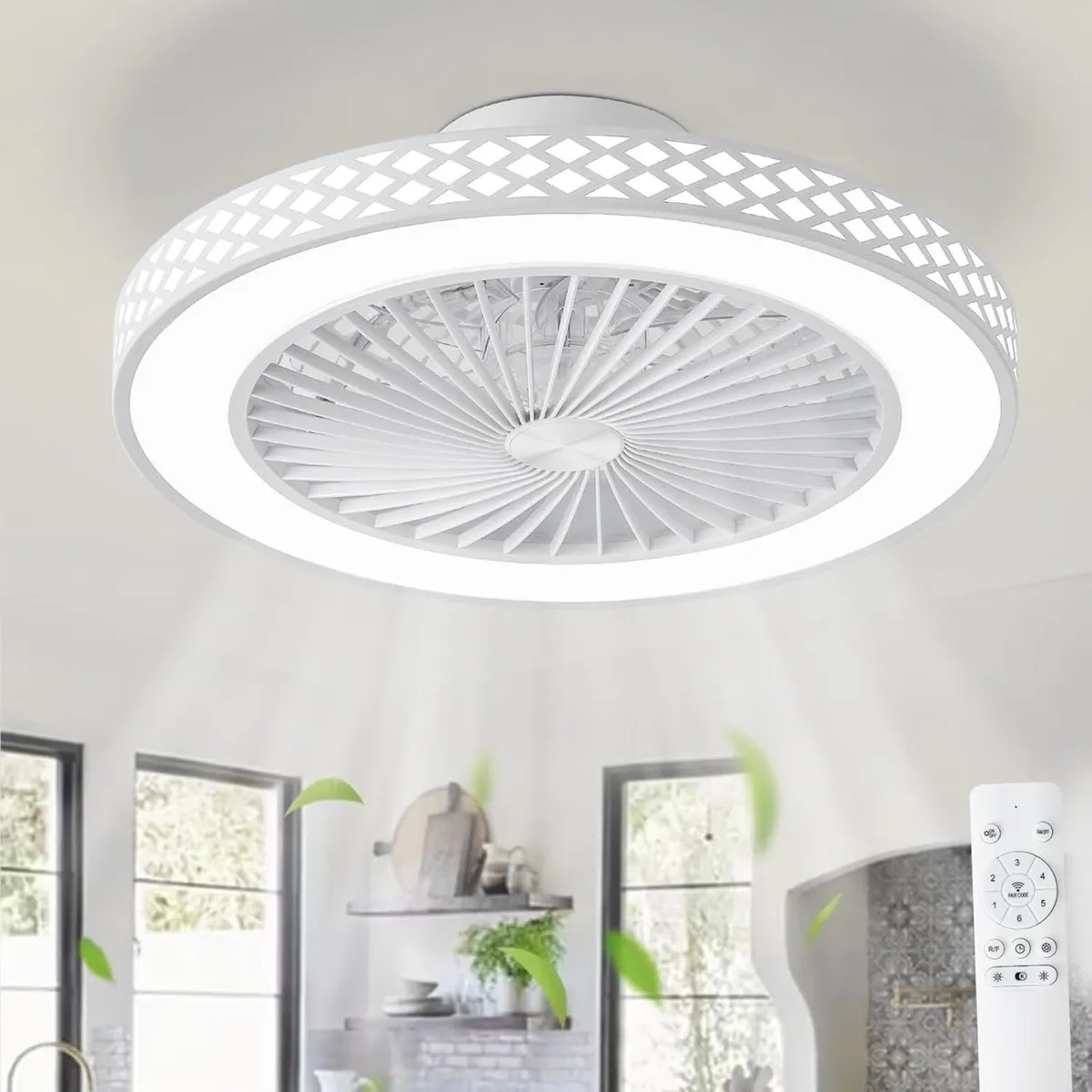 Ceiling Fans with Lights and Remote 48CM 6 - Image 1
