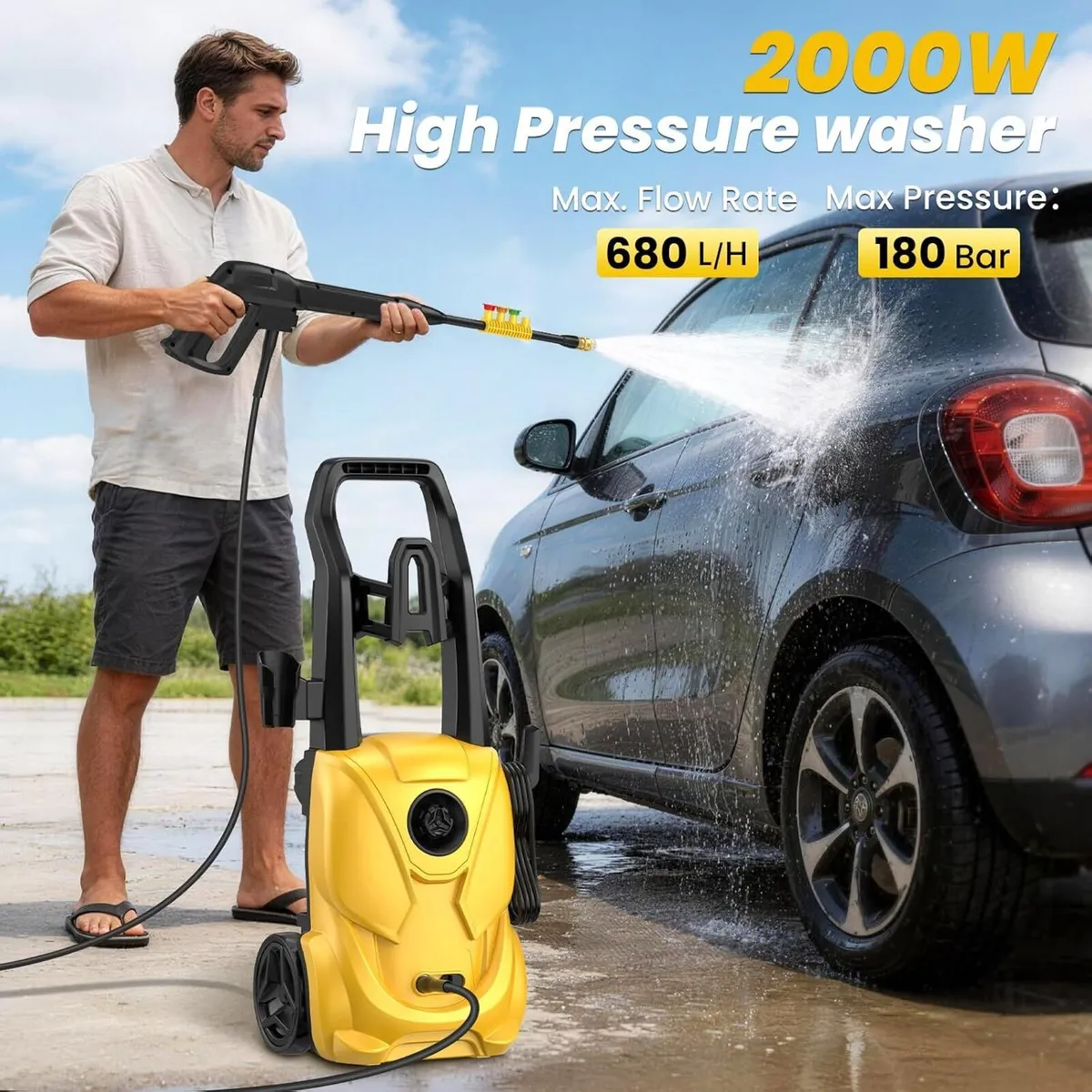 180bar High Pressure Washer Jet Washers - Image 2