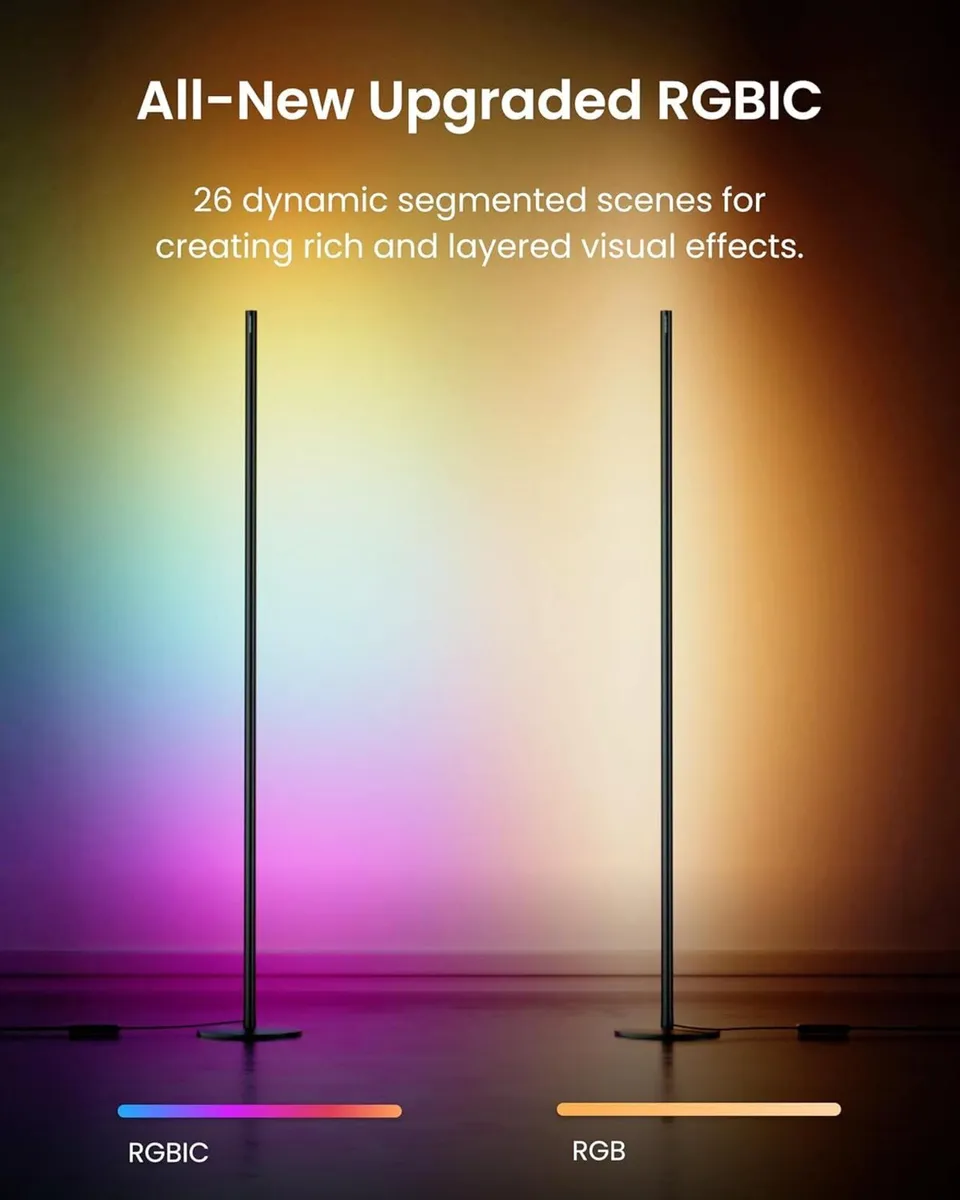 Matter Rgbicww Floor Lamp Warm Cool LED Corner - Image 3
