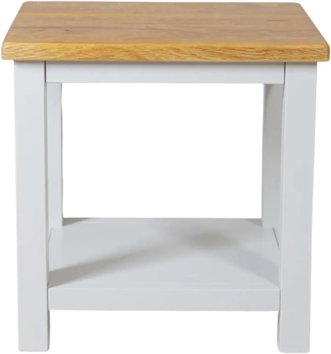 100% Oak Top Side Table Ready Assembled Painted - Image 3