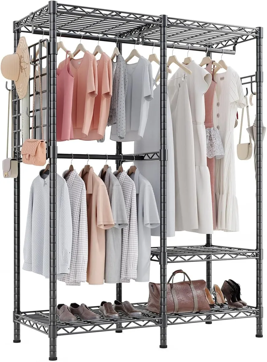 Open Wardrobe Closet Organiser 117.5x43x193.5CM - Image 1