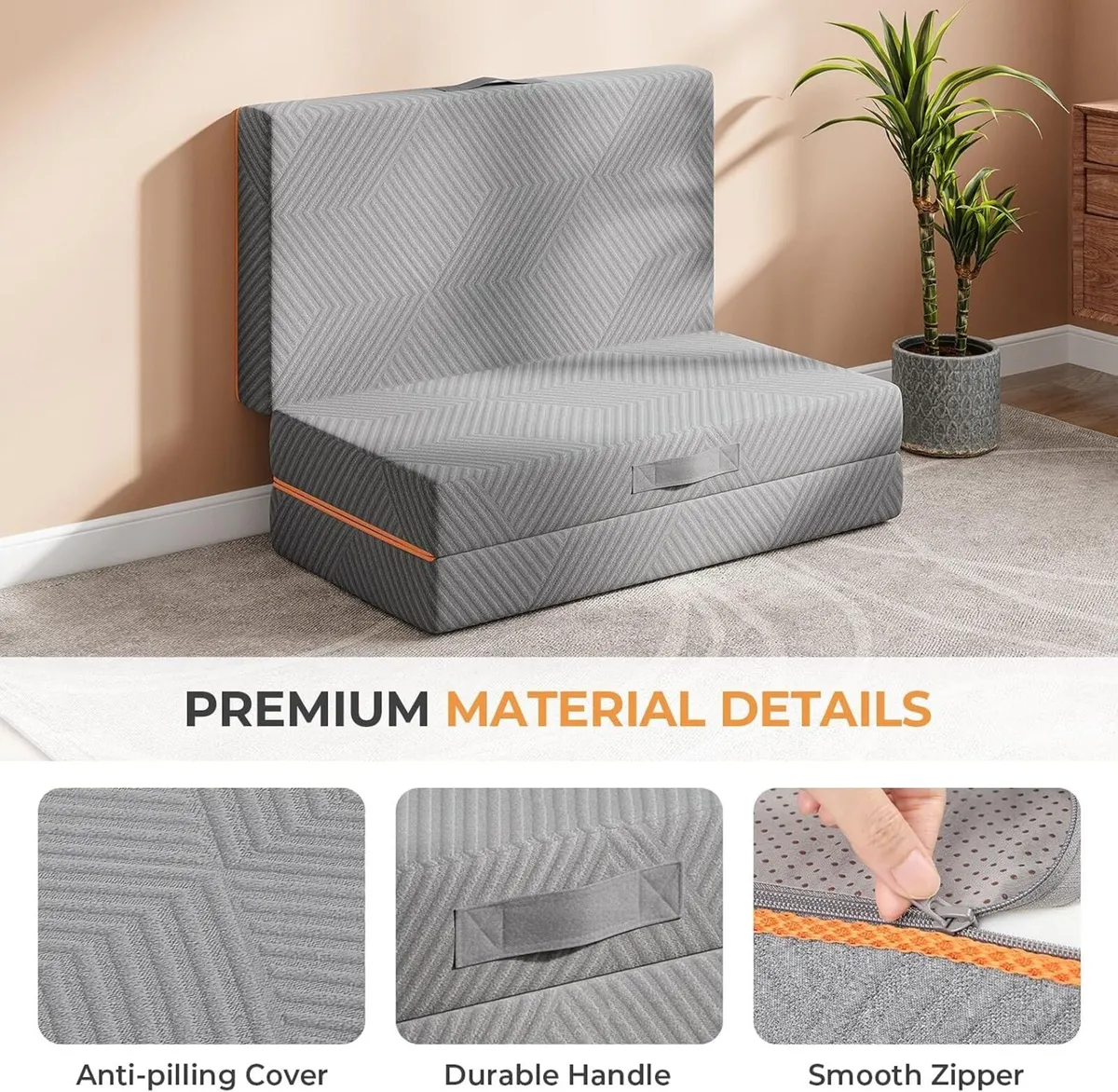 Folding Mattress Memory Foam Foldable Washable - Image 4