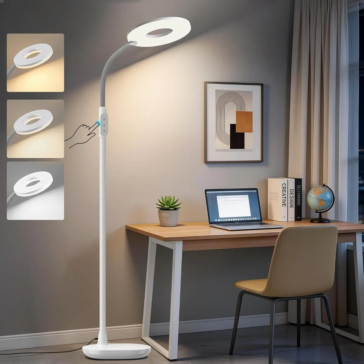 Floor Lamp LED Standing Reading Light for Living - Image 1