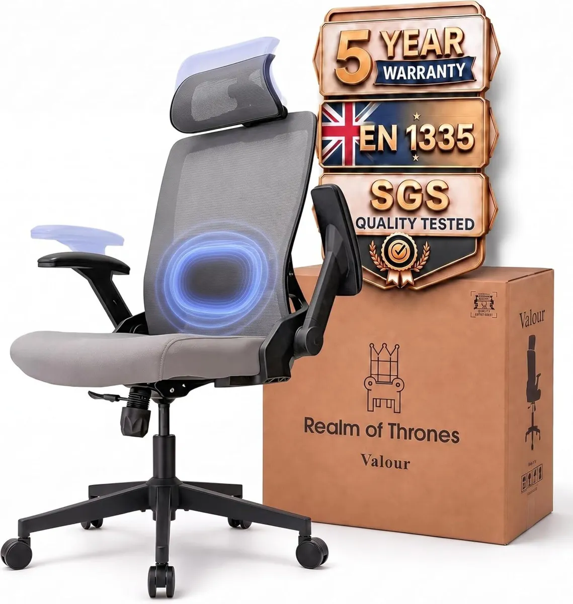 Ergonomic Office Chair Back Support and Long Hours - Image 1