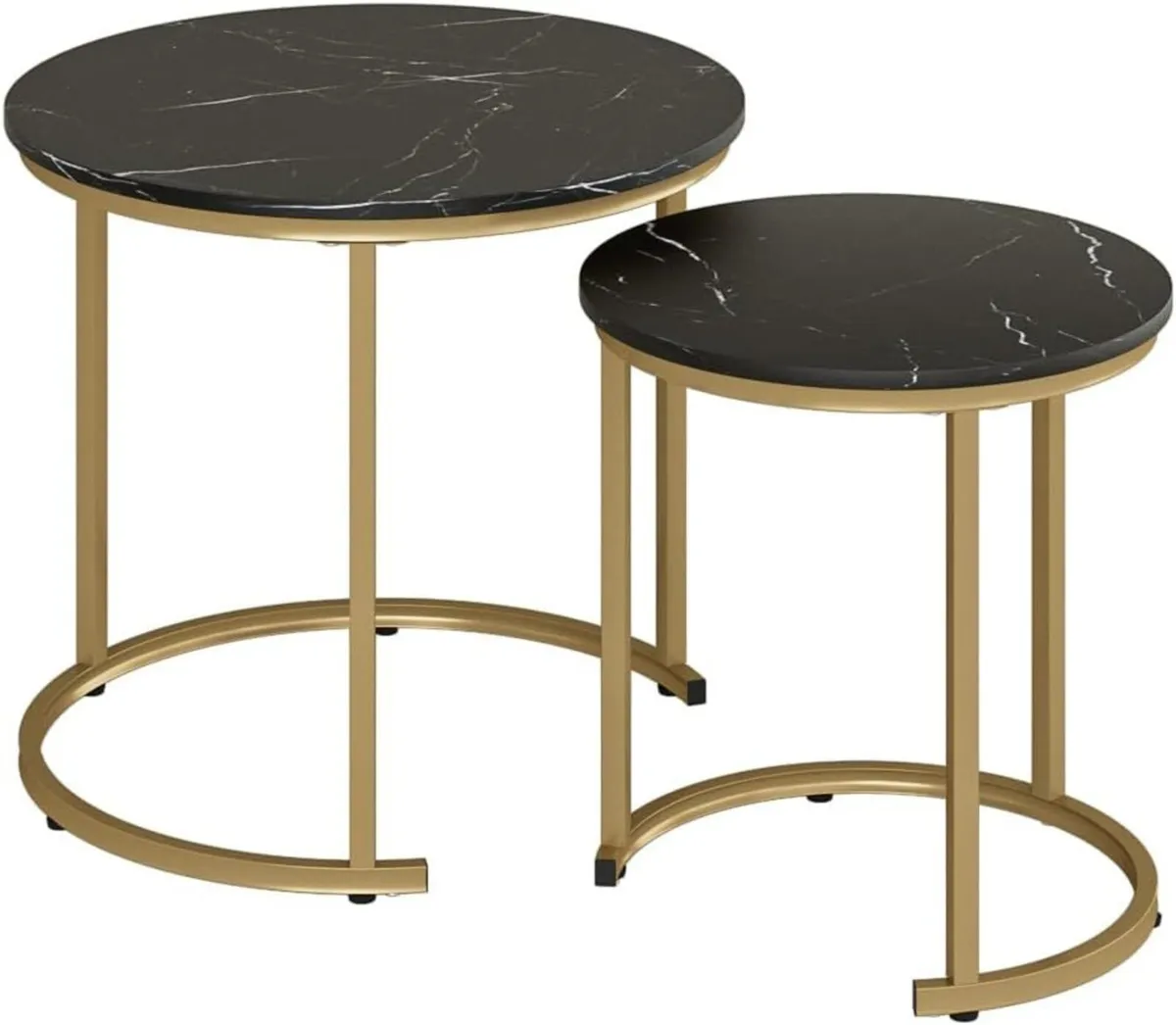 Round Coffee Tables Removable End Table Nesting - Image 1