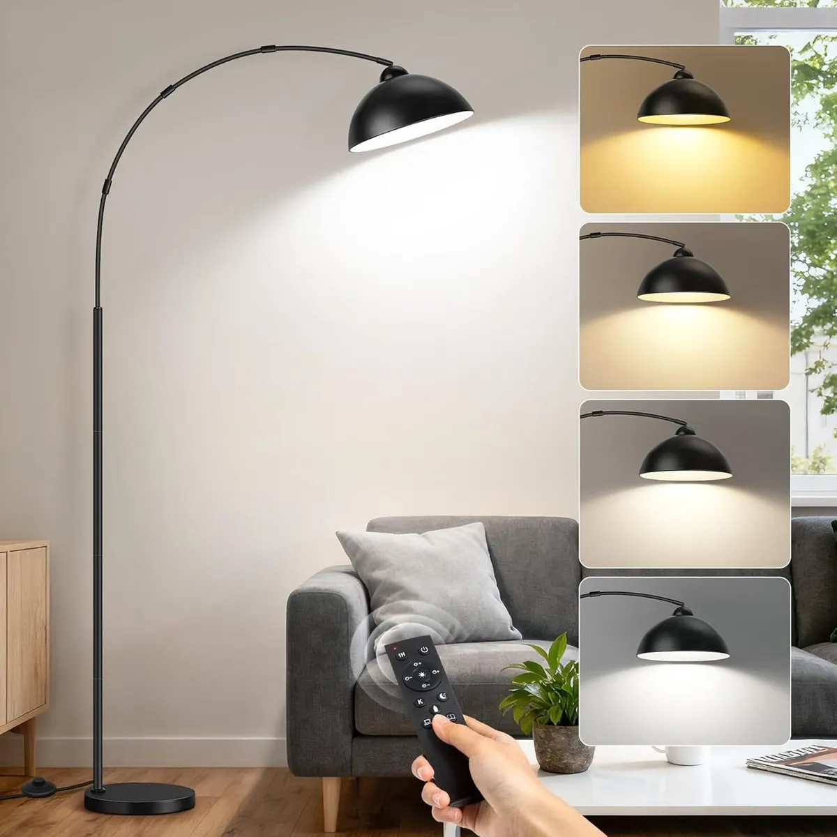 Arc Floor Lamp for Living Room 80.3" Dimmable - Image 1