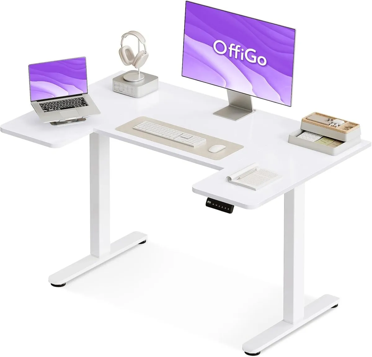 Adjustable Desk U Shaped Standing with 3 Memory - Image 1