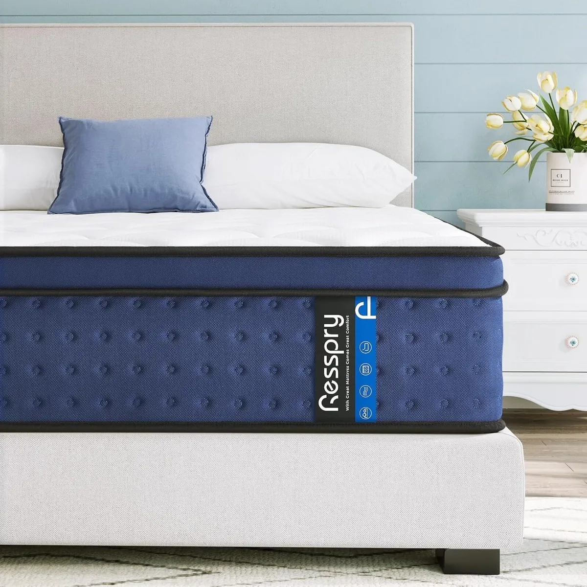 Mattress Hybrid Medium Firm Pressure Relief High - Image 1