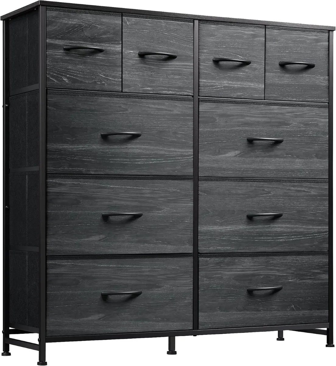 Tall Chest of Drawers 10 Large Fabric Dresser - Image 1