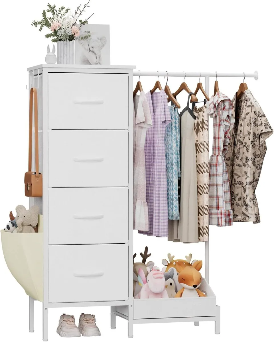 Chest of Drawers with Retractable Hanging Rail - Image 1