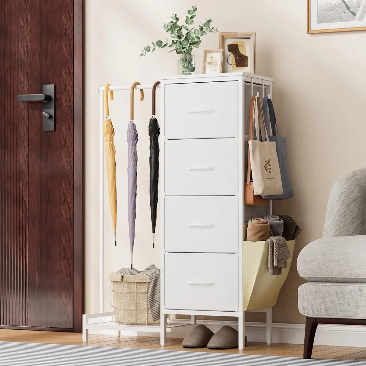 Chest of Drawers with Retractable Hanging Rail - Image 2